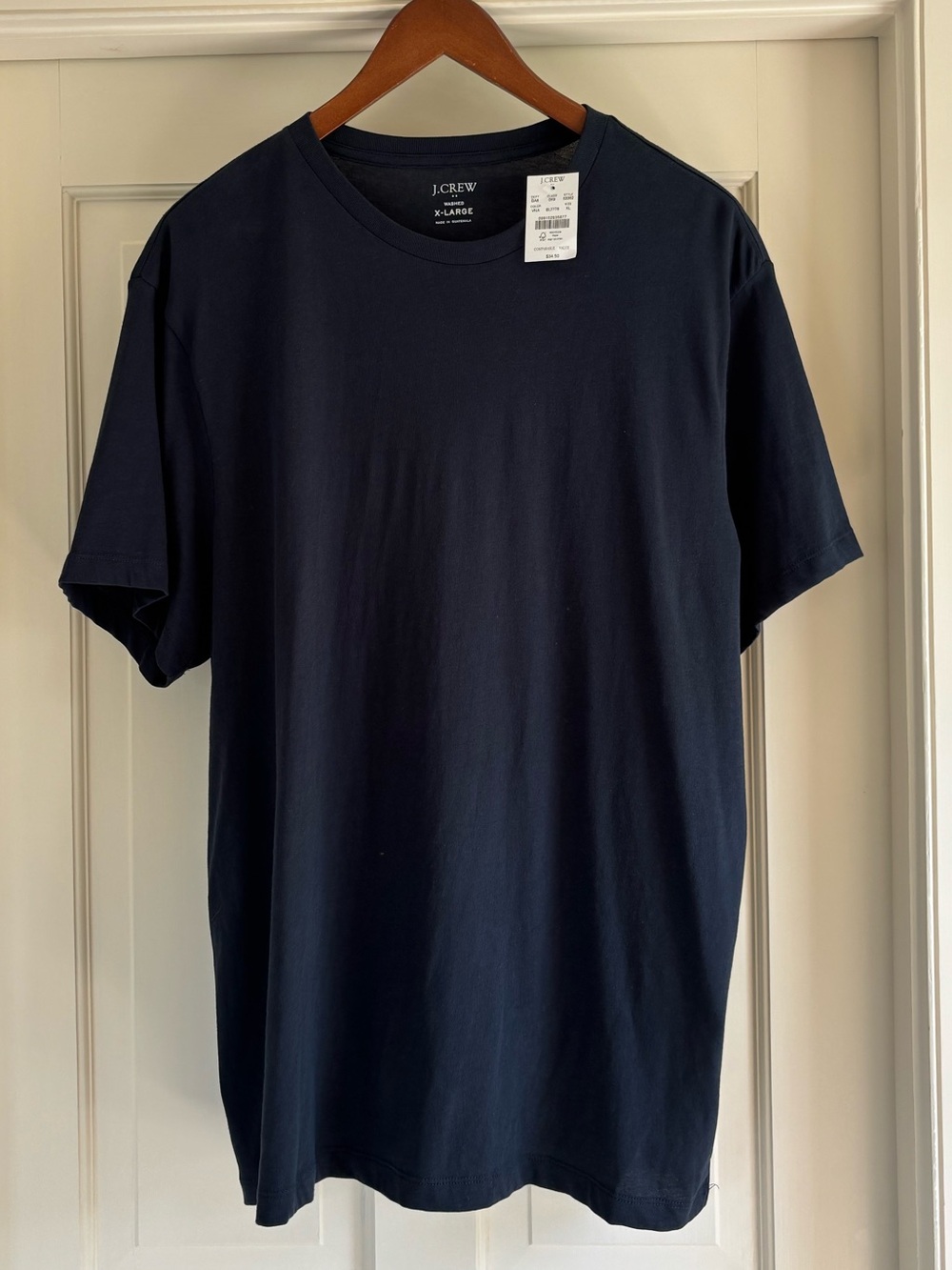 J.Crew Factory Men’s Washed Tee Navy Size XL – NWT